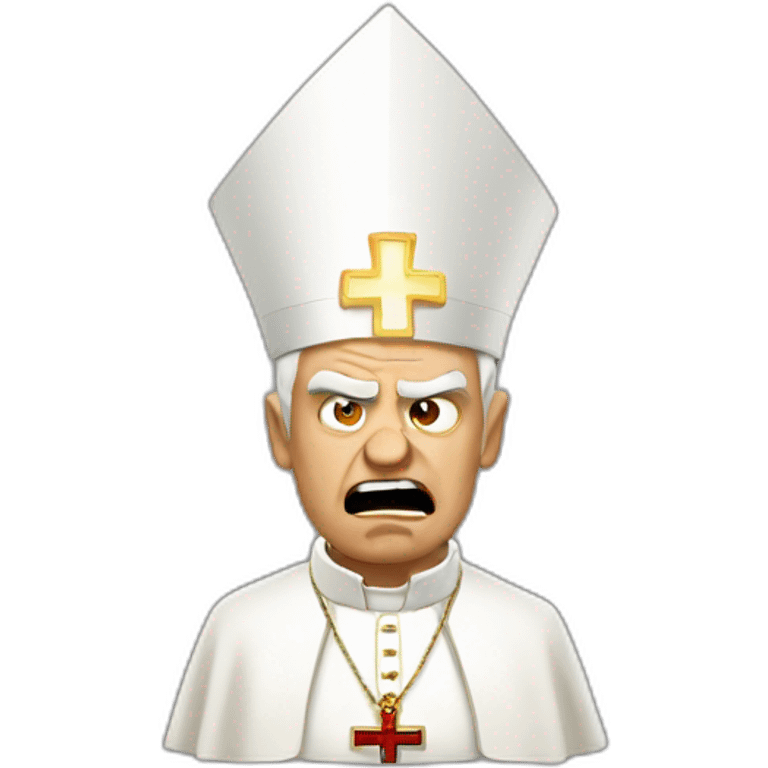 angry pope emoji