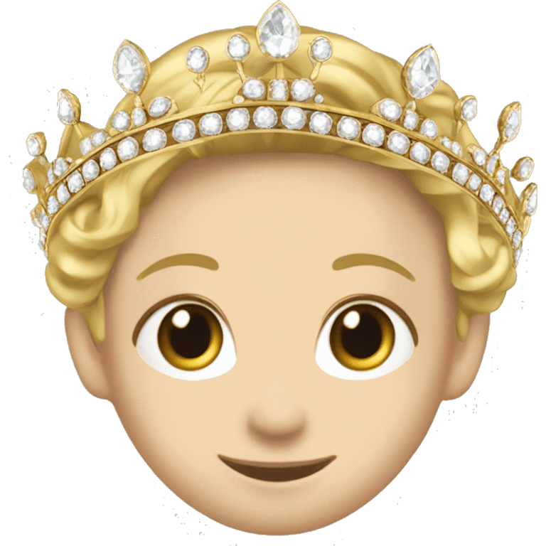 royal dainty jeweled british diamond gold tiara only no background emoji