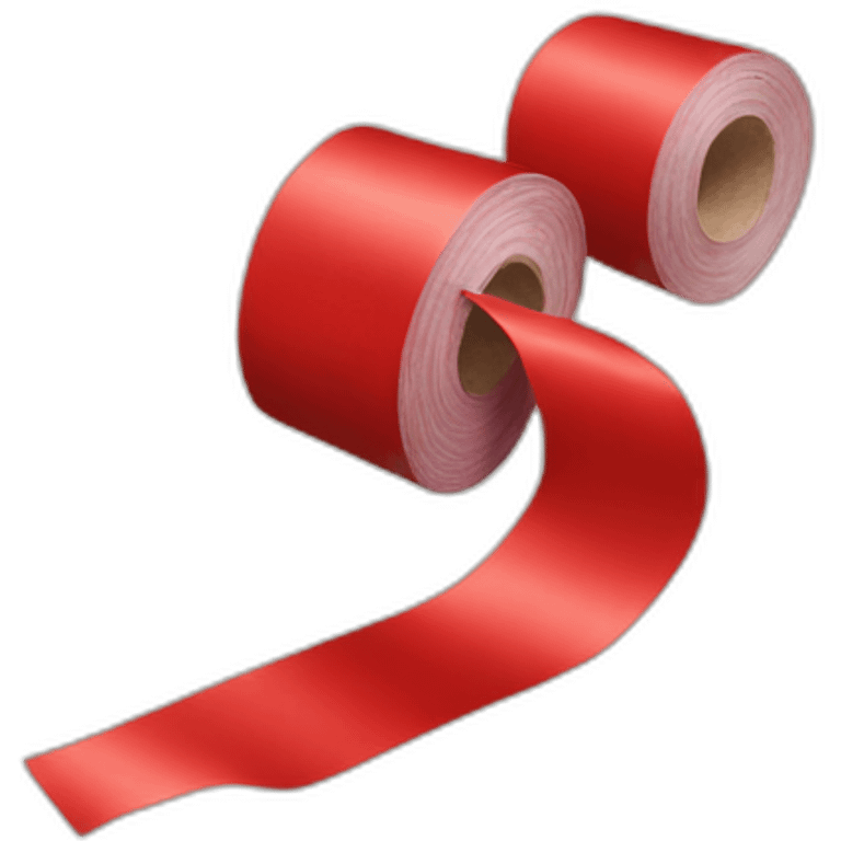 roll of red tape emoji