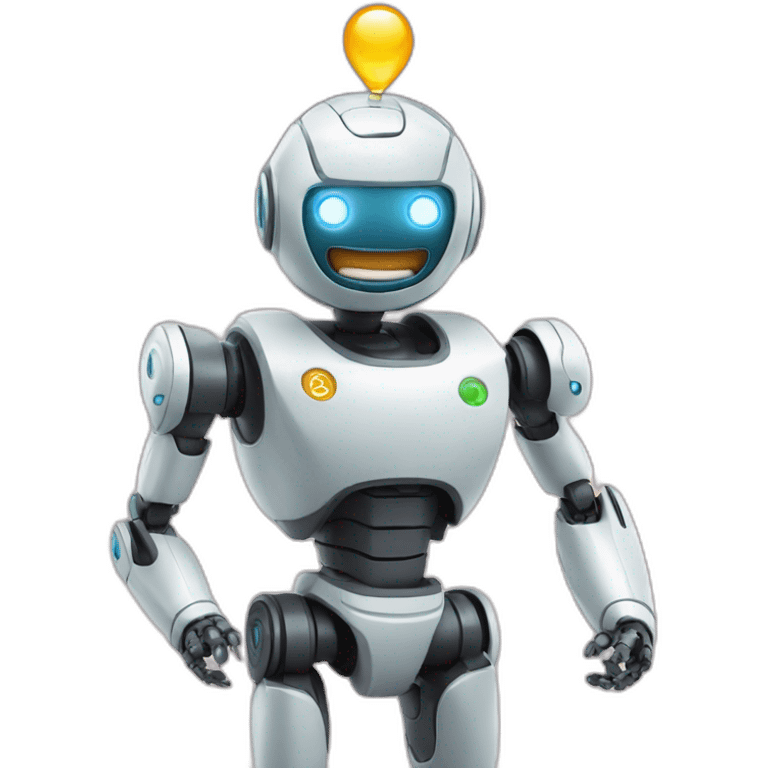 robot which is celebrating emoji