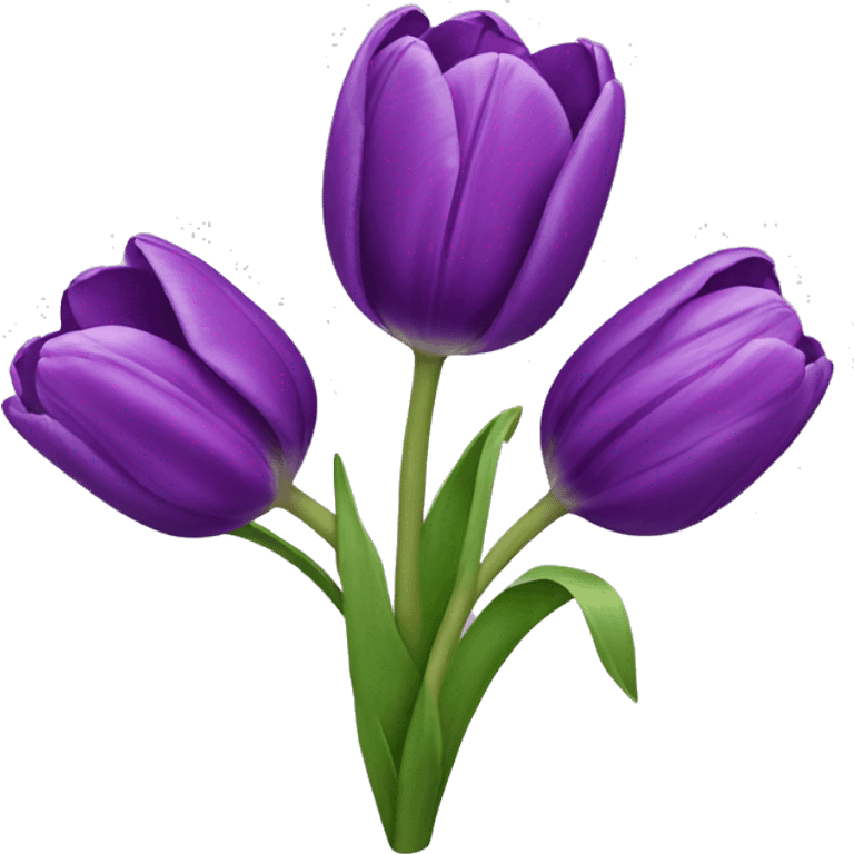 Purple tulips  emoji