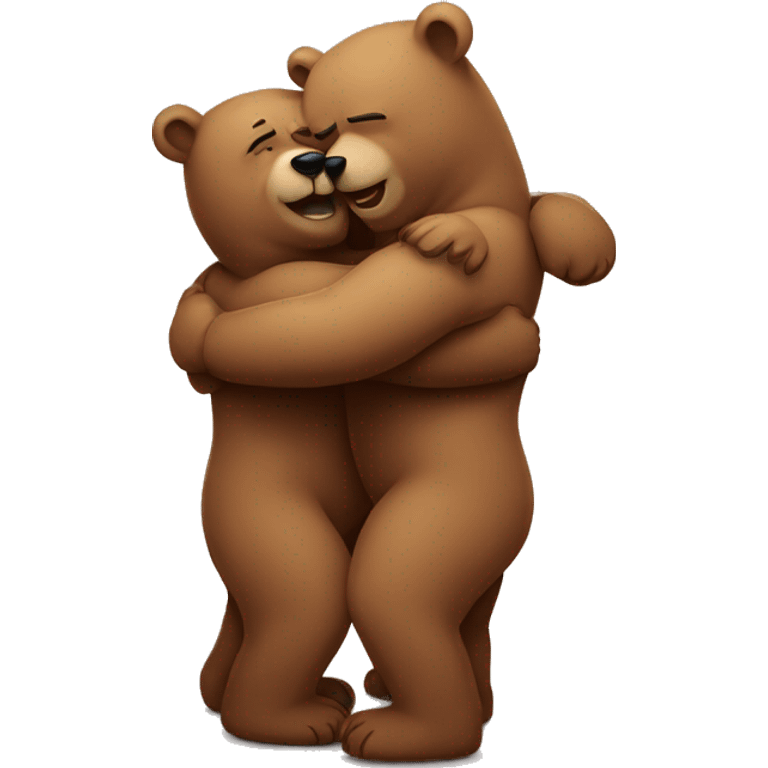 2 bears hugs  emoji