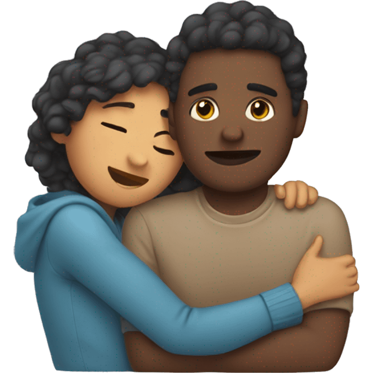 two people cuddled up  emoji