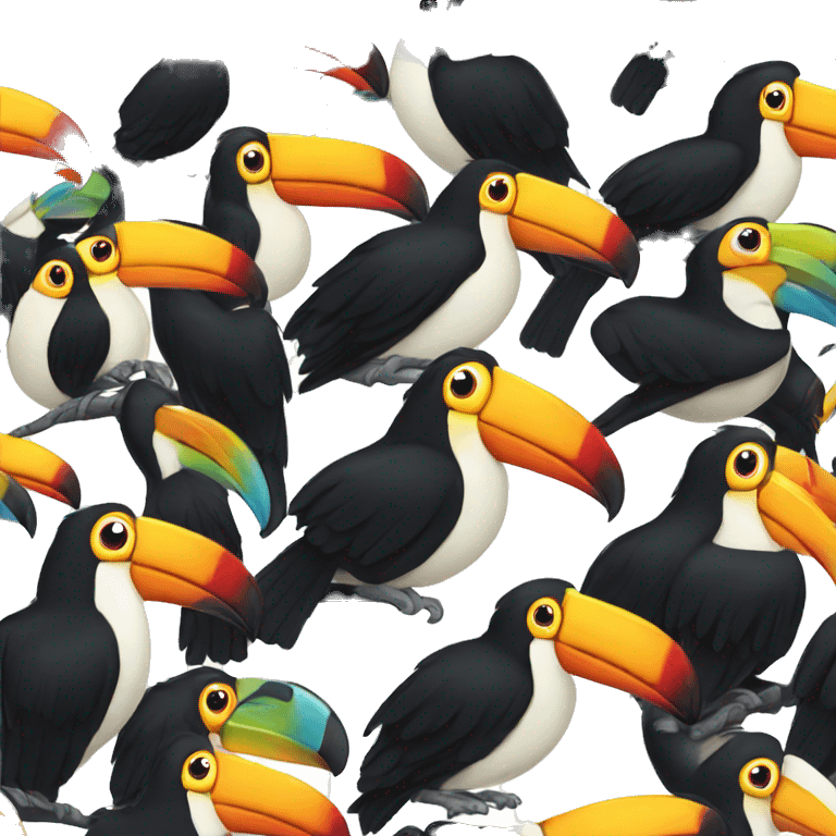 toco toucan floating emoji