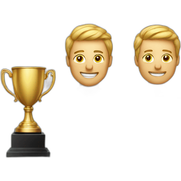 trophy with a men emoji