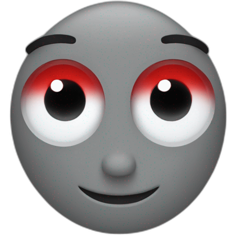 Red eyes working at CEX emoji