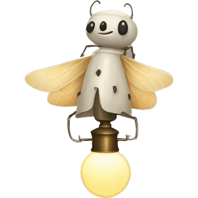 moth lamp man emoji