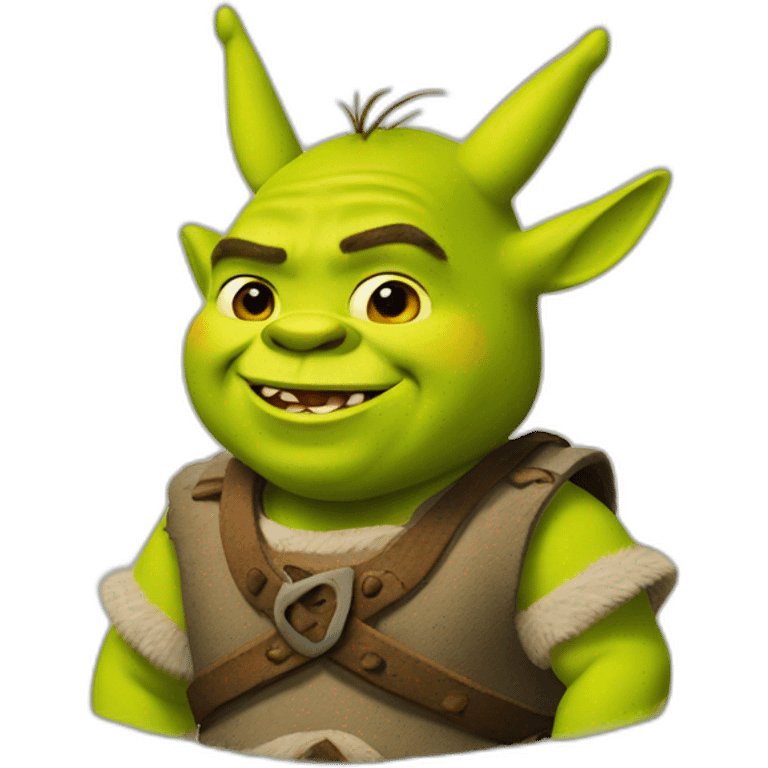 Shrek as pichachu emoji