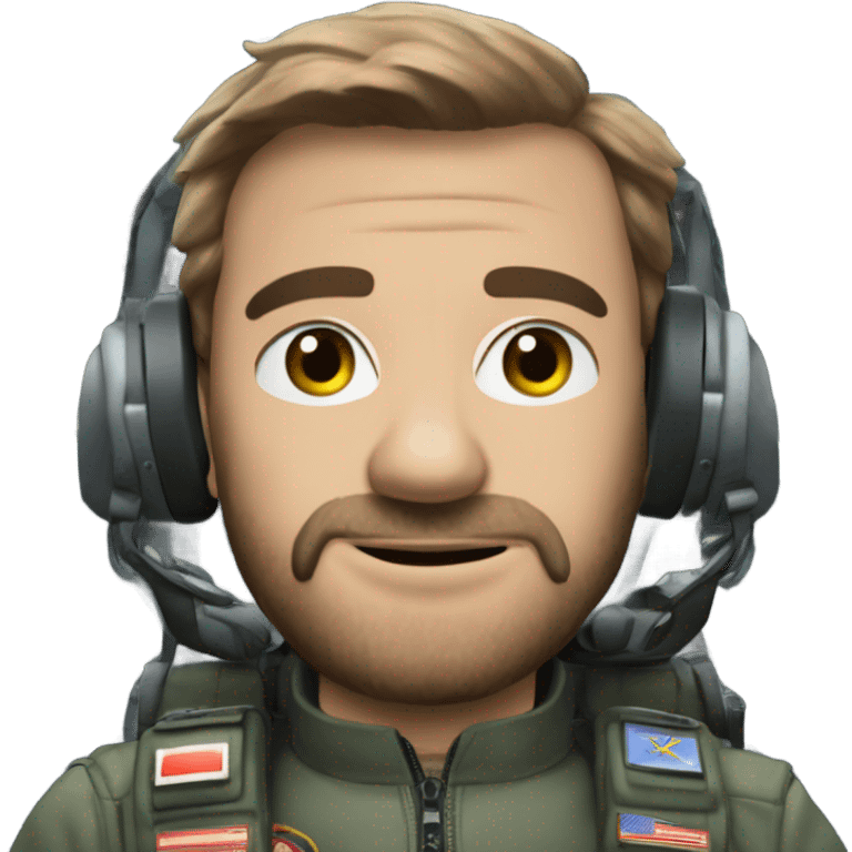 Martin Apprich in fighter cockpit emoji