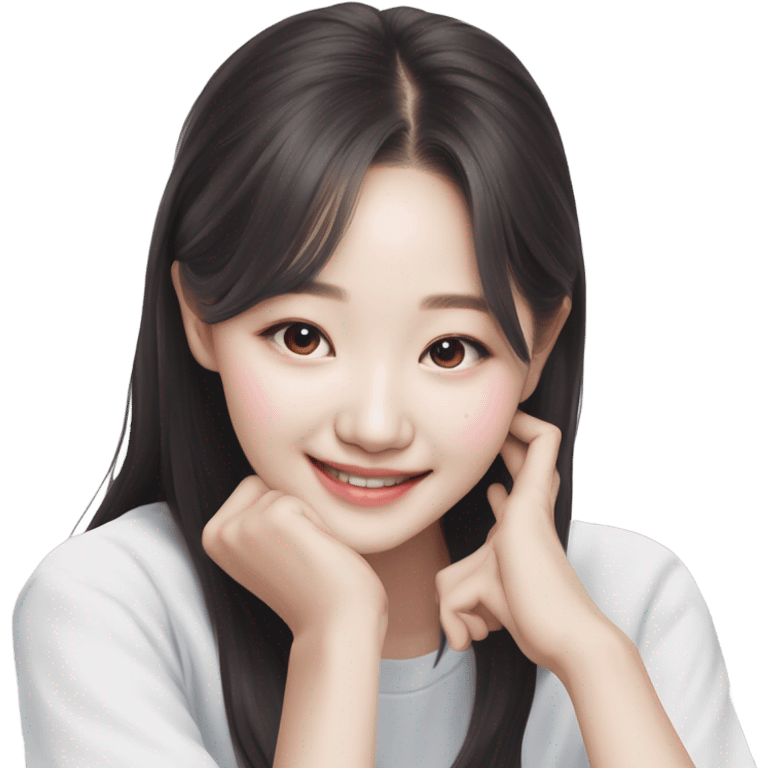 Jang wonyoung asian kpop cute girl  emoji