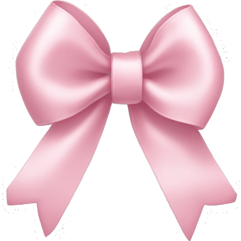 light pink ribbon bow emoji