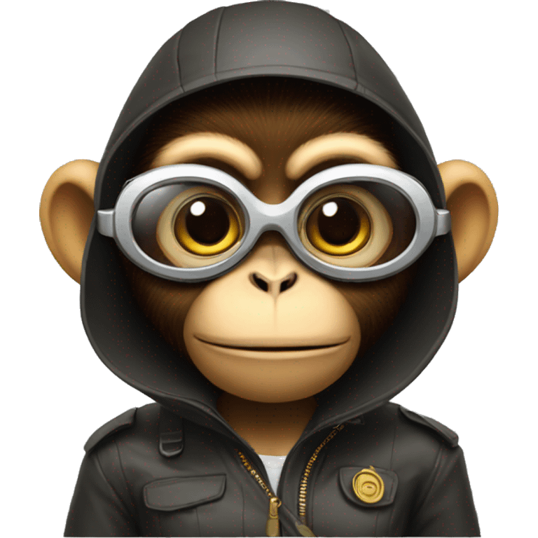 Spy girl monkey emoji