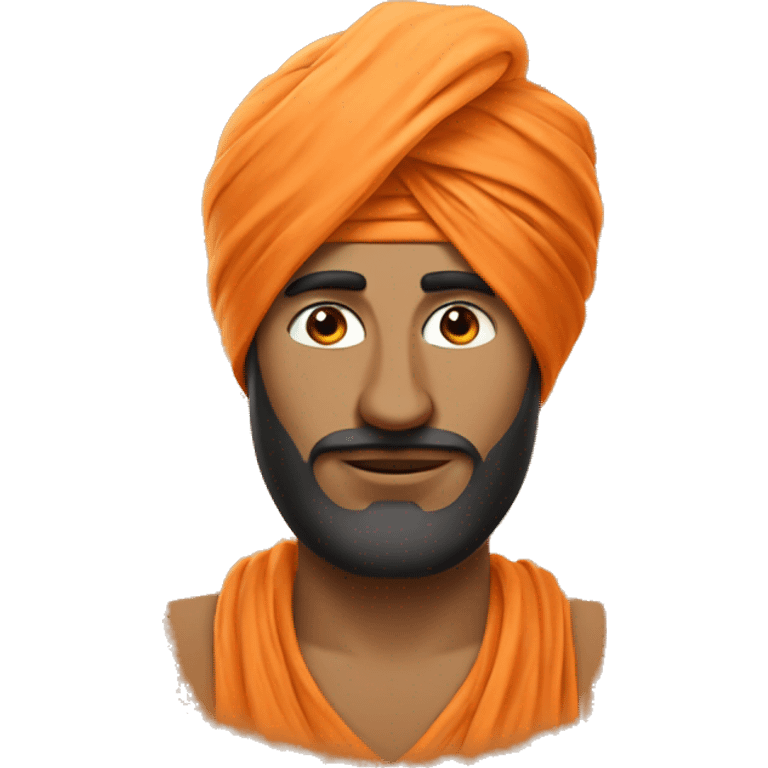 orange Punjabi turban emoji