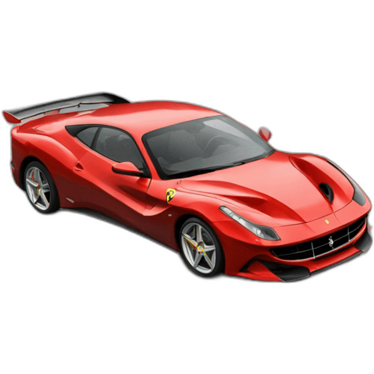 a ferrari racing on a track emoji