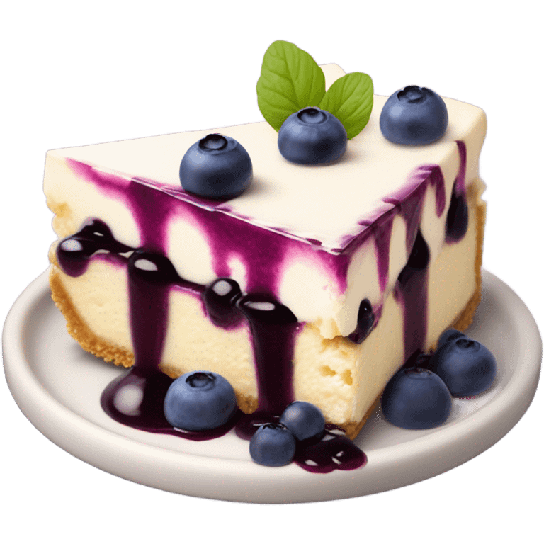 Blueberry cheesecake  emoji