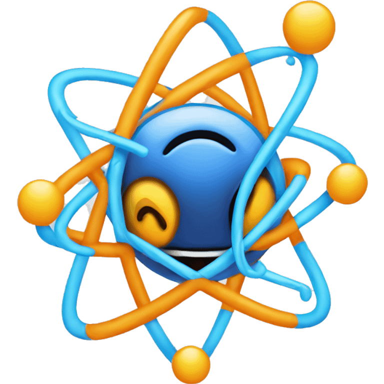 atom with letter A in the middle emoji