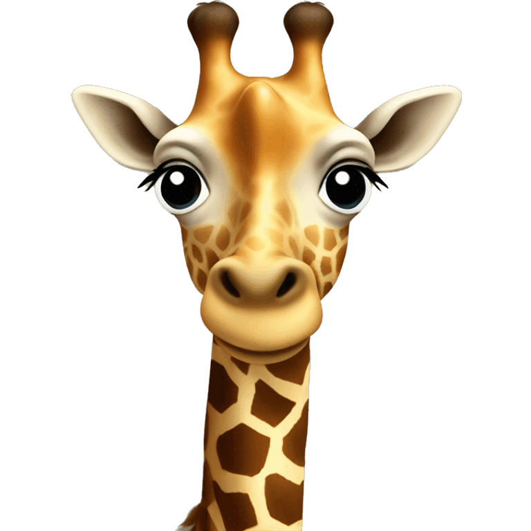 Giraffe avec des cœurs  emoji