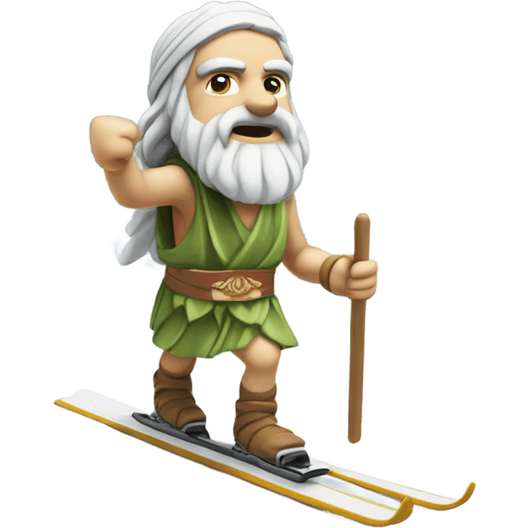 socrates on mountain skis emoji