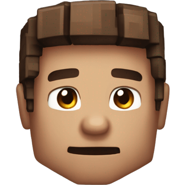 steve from minecaft emoji emoji