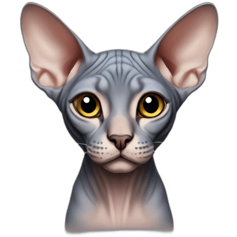 Sphynx maquillé emoji