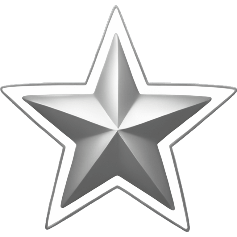 Simple silver star like this one ⭐️just coloured silver  emoji