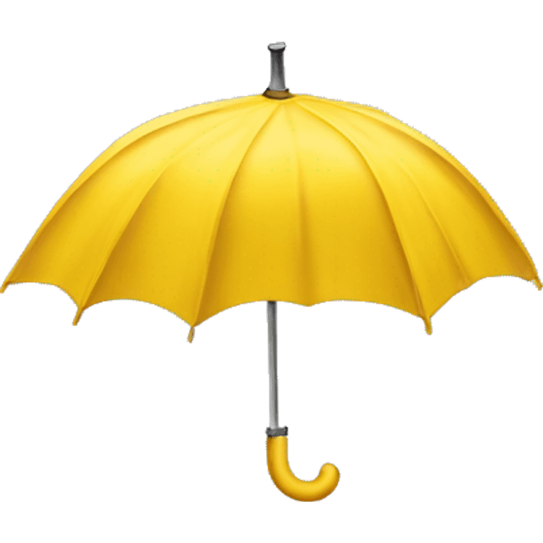 guarda chuva amarelo fechado emoji