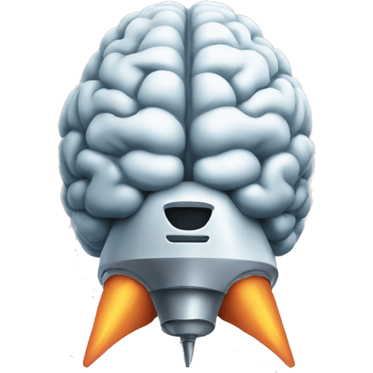 brain in a rocket emoji