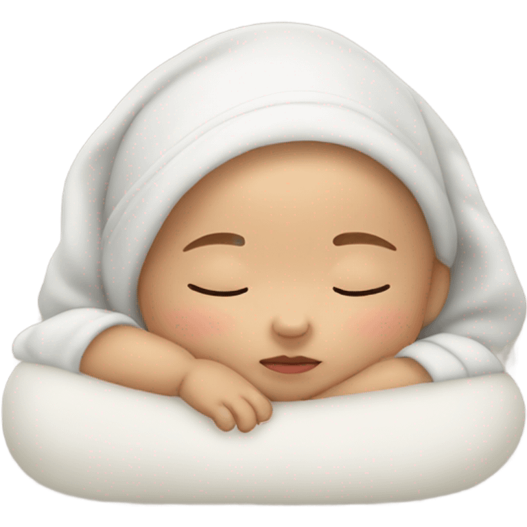 asian baby sleeping emoji