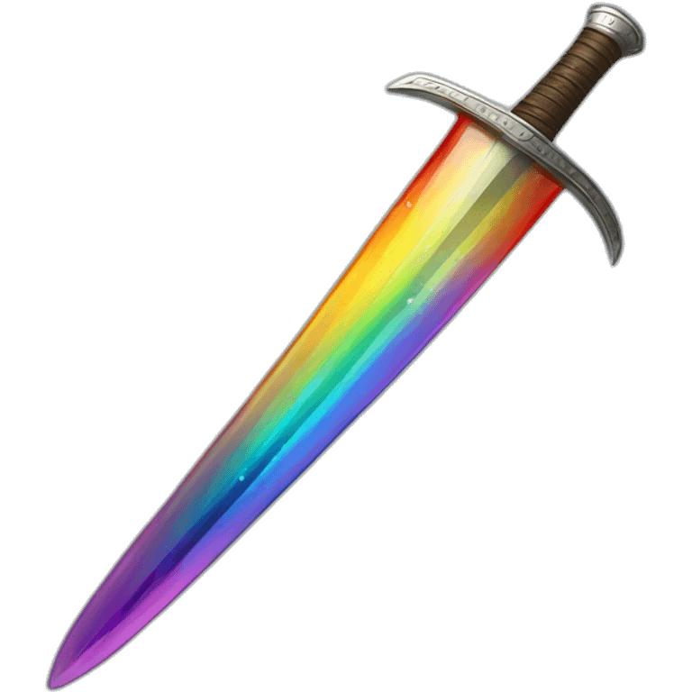 sword rainbow glass emoji