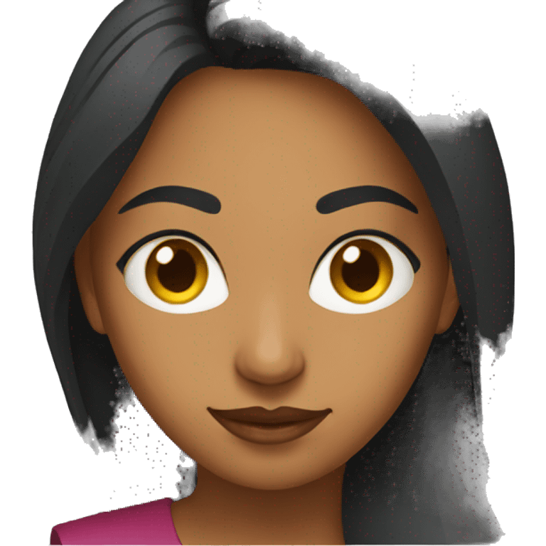 indian women focused on laptop emoji