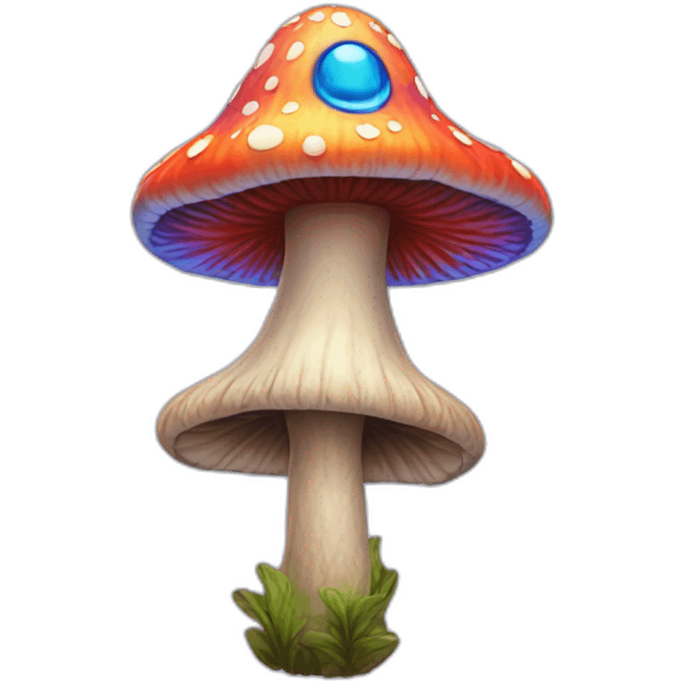 psychedelic mushroom person emoji