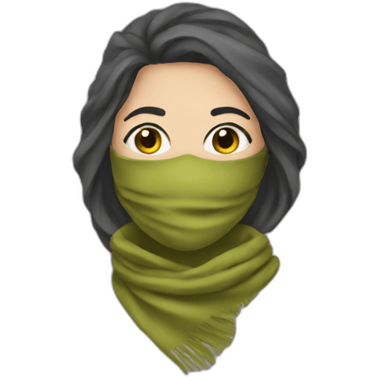 scarf masked woman emoji