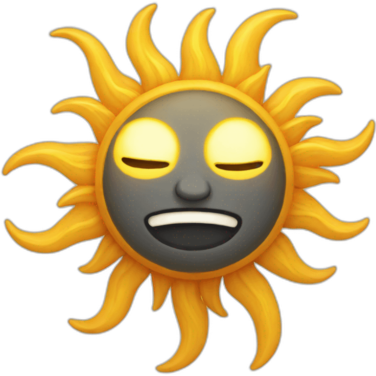 Sun moon emoji