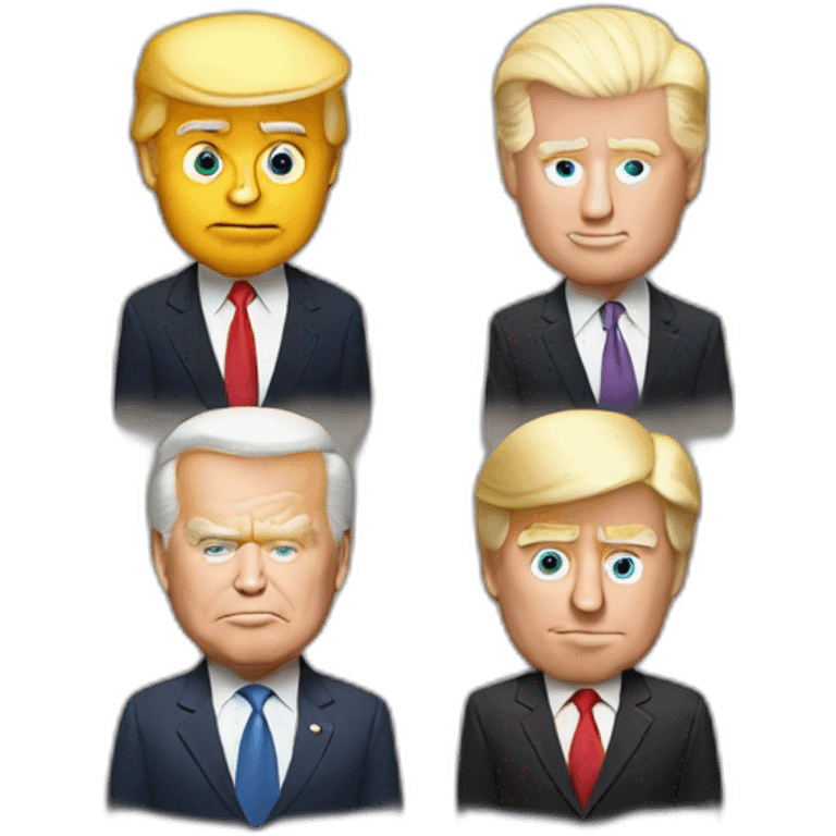 Trump-biden-face emoji