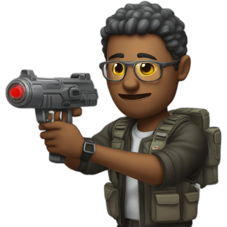 stan with with laser gun emoji