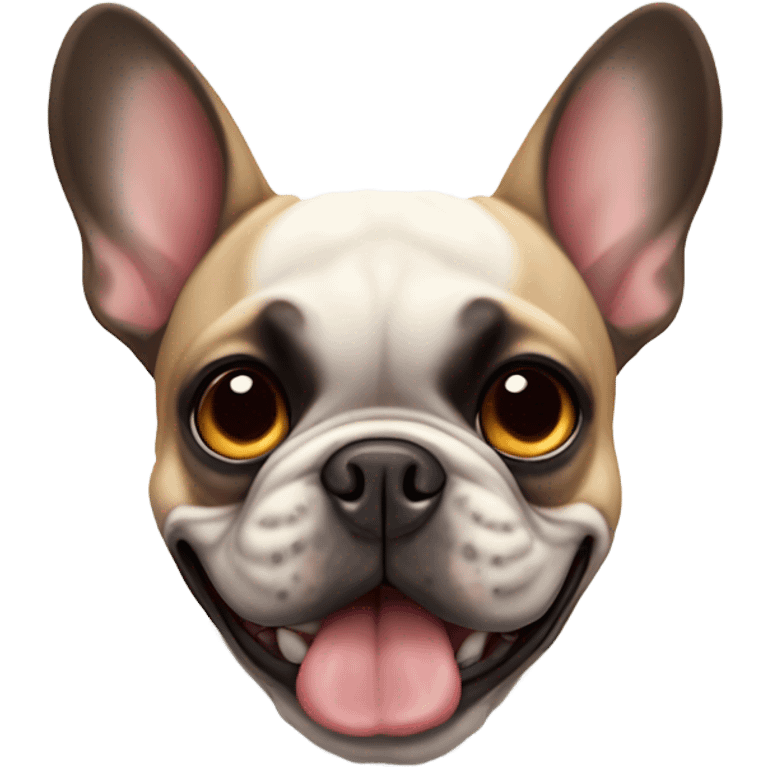 A French bulldog  emoji