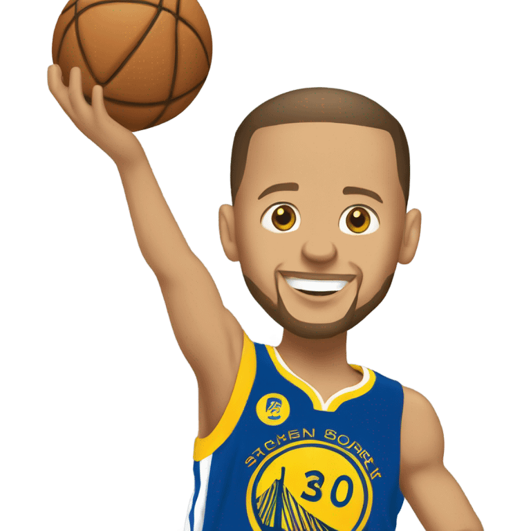 Stephen curry shooting a 3 pointer  emoji