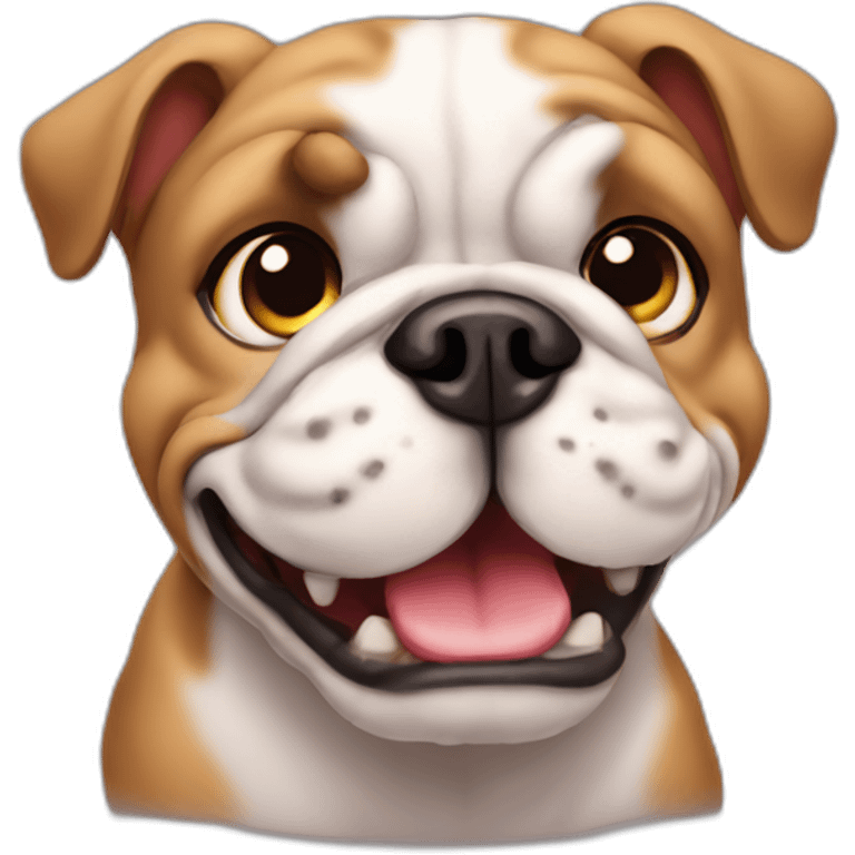 Cute little Bulldog  emoji