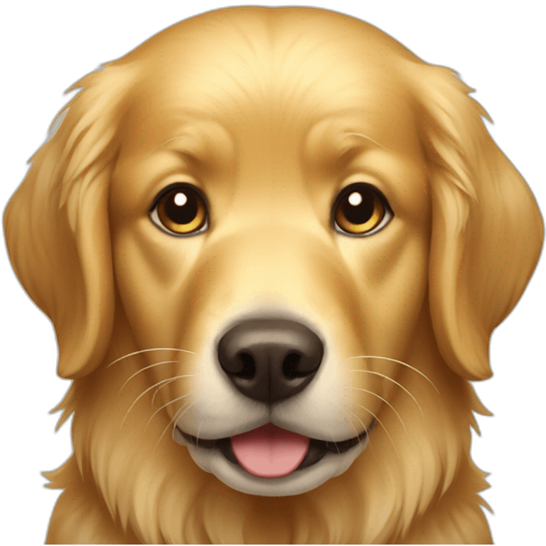 golden retriever dog emoji