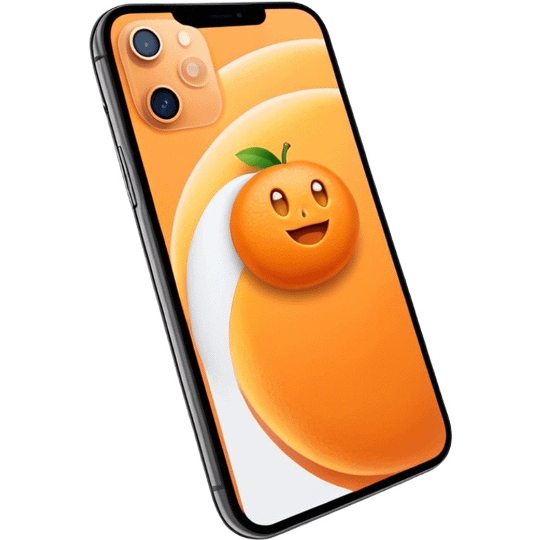 Orange iPhone 16 pro max emoji