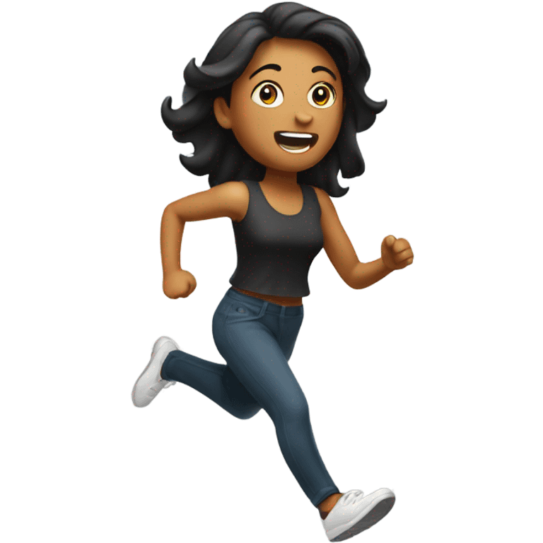 Woman running away emoji