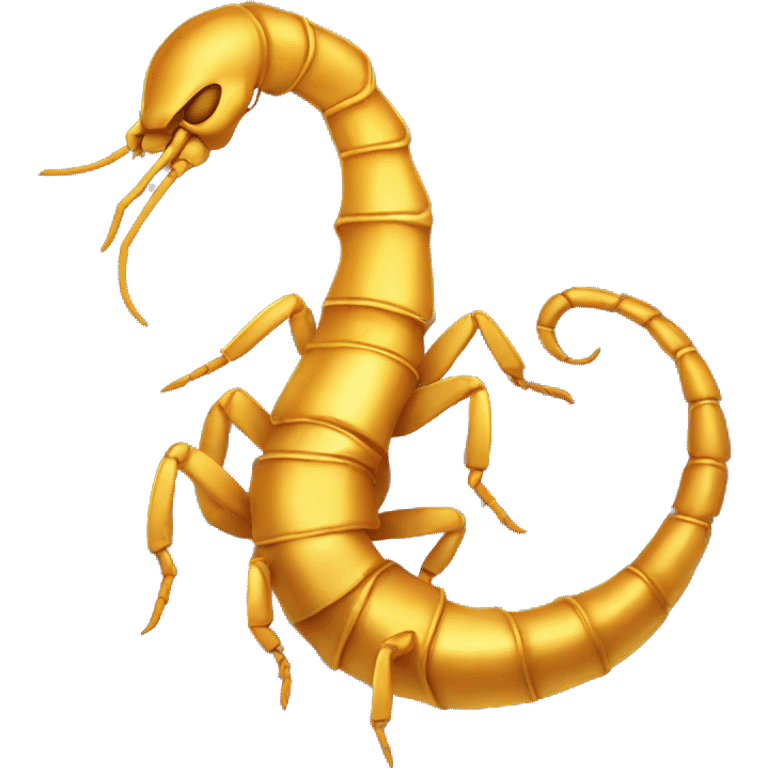 S shaped golden scorpion tail emoji