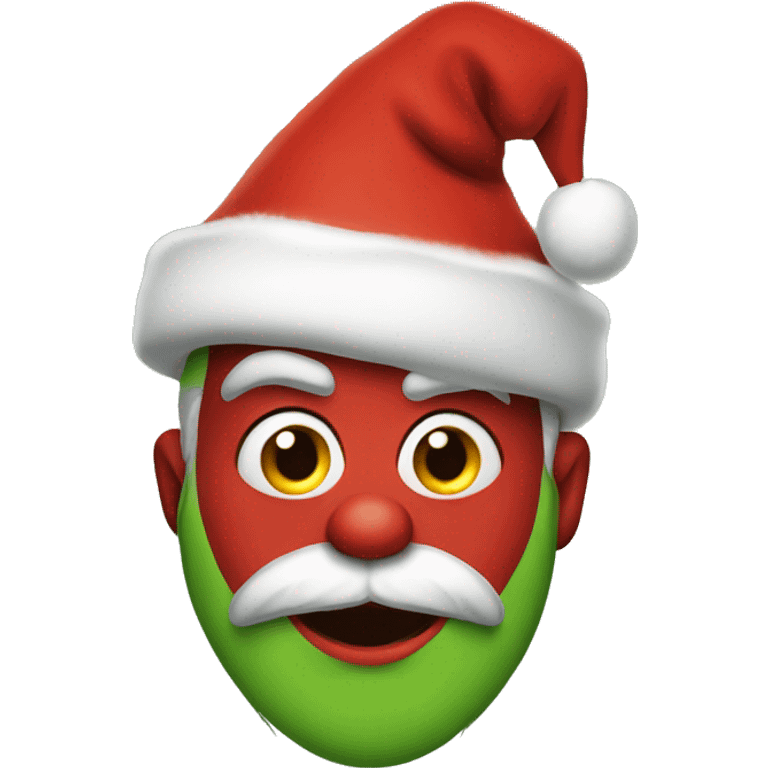 Santa grinch emoji