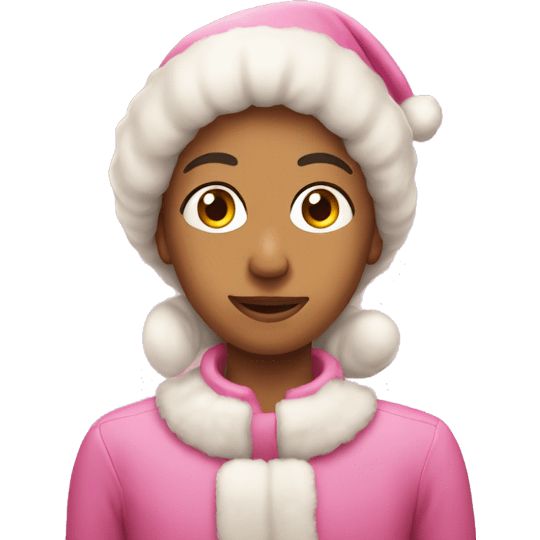 pink christmas  emoji