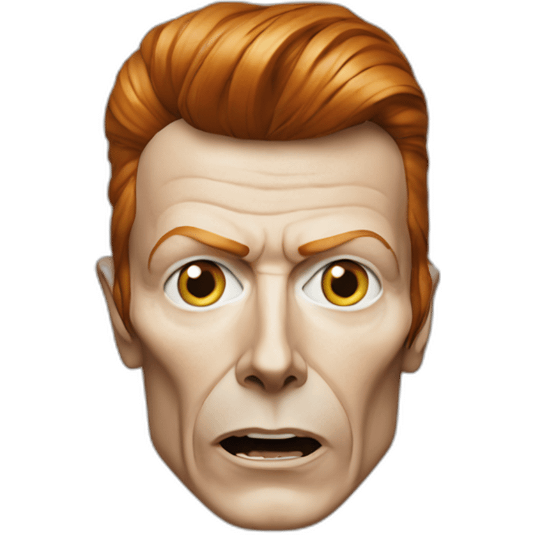 david bowie éclair sur le visage emoji