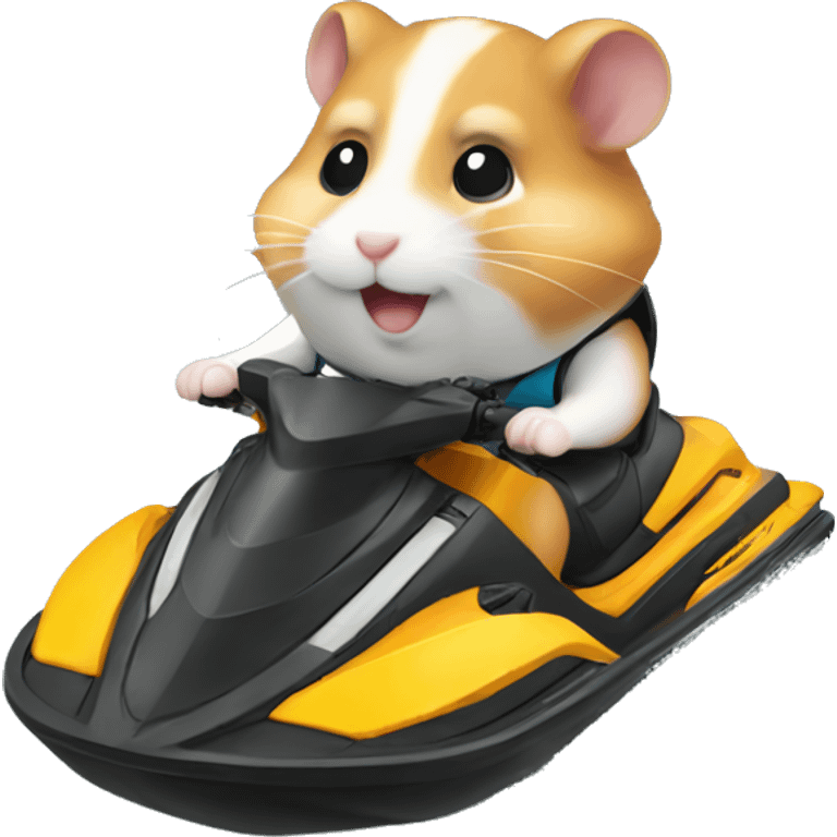 hamster on jetski emoji