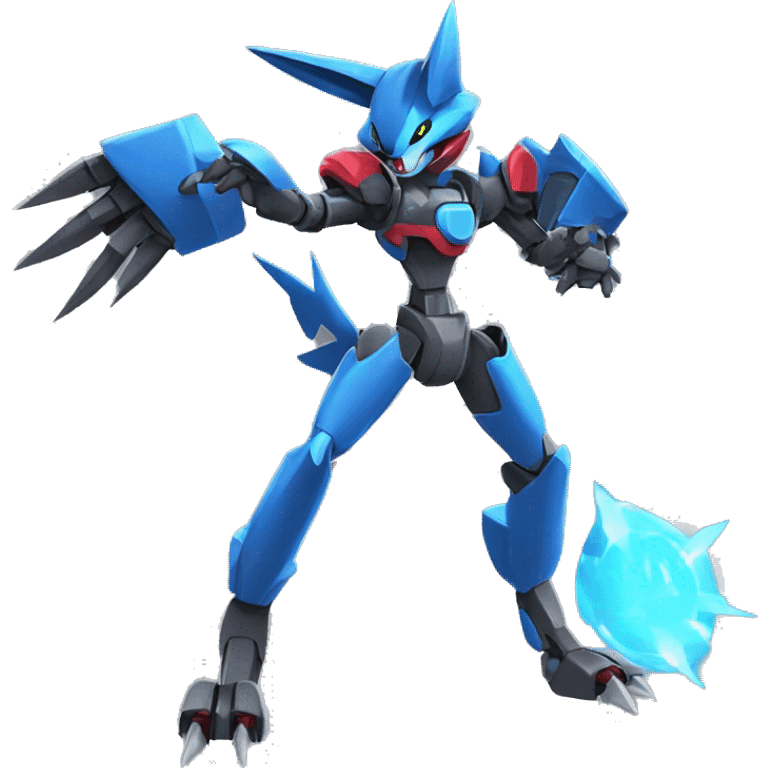 Lucario-Zoroark-medabot-Mecha full body emoji