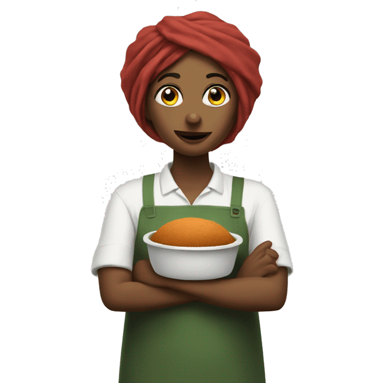 Mae eat falafel  emoji