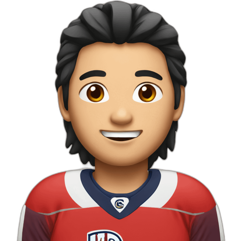 Asian hockey player emoji