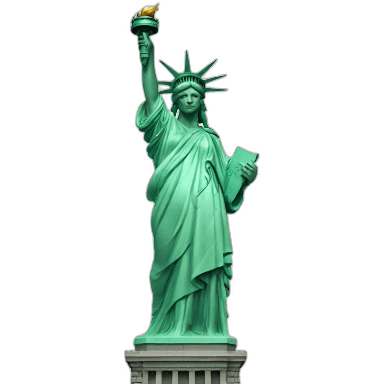 Statue of Liberty in Jean  emoji